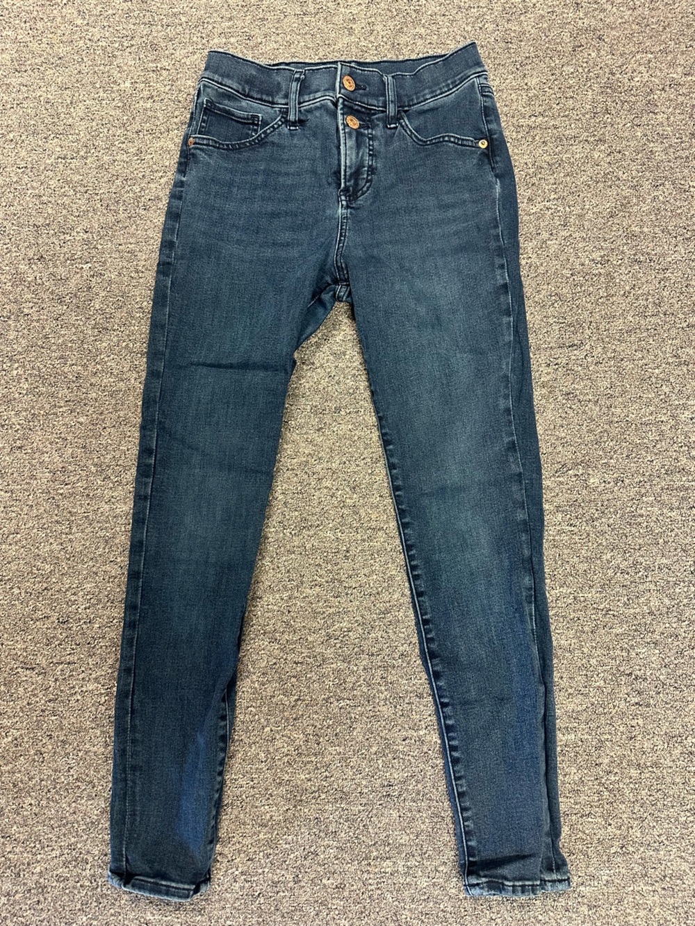 Express Women's Dark Blue Skinny Jeans